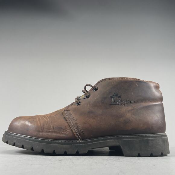 Havana Joe Men’s EU 47 US 13 Brown Leather Chukka Ankle Boots Lace Up Casual GUC - Picture 1 of 9